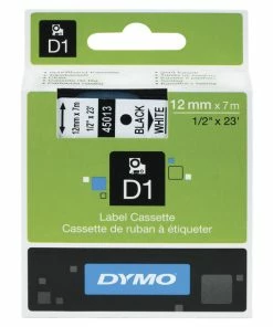 Budget ⭐ Dymo D1 Electronic Tape Cartridge, 1/2 Inch X 23 Feet, Black On White 😉