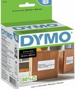 Best deal 🥰 DYMO LabelWriter Shipping Labels, 2-1/8 X 4 Inches, White, Roll Of 220 Labels 🧨