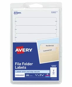 Best reviews of ✔️ Avery Printable File Folder Labels, 11/16 X 3-7/16 Inches, White, Pack Of 252 🎉