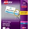 Hot Sale 😍 Avery Adhesive Name Badges, 2-1/3 X 3-3/8 Inches, White, Pack Of 400 😉