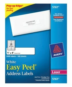 Hot Sale 🔔 Avery Easy Peel Address Labels, Laser, 1 X 4 Inches, Pack Of 2000 🔔