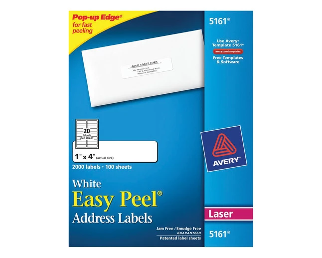 Hot Sale ๐ Avery Easy Peel Address Labels, Laser, 1 X 4 Inches, Pack Of 2000 ๐ 1 Hot Sale ๐ Avery Easy Peel Address Labels, Laser, 1 X 4 Inches, Pack Of 2000 ๐