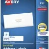 Wholesale 👍 Avery Easy Peel Address Labels, Inkjet, 1 X 4 Inches, Pack Of 500 😉