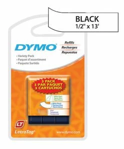 Flash Sale 🛒 Dymo LetraTag Label Tape, 1/2 Inch X 13 Feet, Assorted, Pack Of 3 🔔
