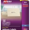 Best Pirce ⭐ Avery Easy Peel Address Labels, Inkjet, 1 X 2-5/8 Inches, Clear, Pack Of 750 ✔️