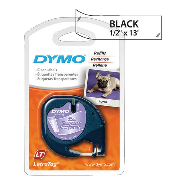 Coupon ๐ Dymo LetraTag Label Tape, 1/2 Inch X 13 Feet, Plastic, Clear ๐ 1 Coupon ๐ Dymo LetraTag Label Tape, 1/2 Inch X 13 Feet, Plastic, Clear ๐