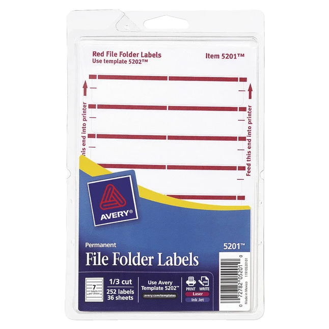 Cheap ✔️ Avery Printable File Folder Labels, 11/16 X 3-7/16 Inches, Dark Red, Pack Of 252 🛒 1 Cheap ✔️ Avery Printable File Folder Labels, 11/16 X 3-7/16 Inches, Dark Red, Pack Of 252 🛒