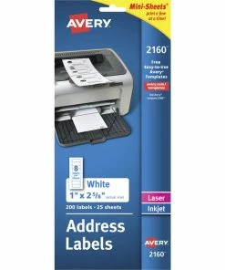 Best Sale 🎉 Avery Easy Peel Address Labels, Laser/Inkjet, 1 X 2-5/8 Inches, Pack Of 2000 🧨