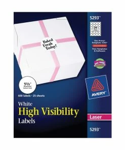 Best Sale ✨ Avery Permanent Round ID Labels, 1-2/3 Inch Diameter, Matte White, Pack Of 600 🥰