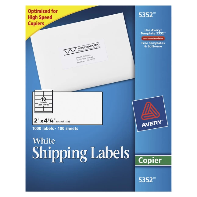 Top 10 ๐ฏ Avery Copier Shipping Labels, 2 X 4-1/4 Inches, Pack Of 1000 ๐ 1 Top 10 ๐ฏ Avery Copier Shipping Labels, 2 X 4-1/4 Inches, Pack Of 1000 ๐