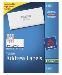 Best deal ⭐ Avery Copier Address Labels, 1-3/8 X 2-13/16 Inches, Pack Of 2400 🥰
