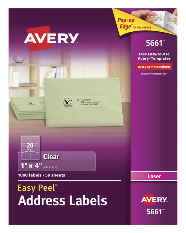 Best Pirce โค๏ธ Avery Easy Peel Address Labels, Laser, 1 X 4 Inches, Clear, Pack Of 1000 ๐ 1 Best Pirce โค๏ธ Avery Easy Peel Address Labels, Laser, 1 X 4 Inches, Clear, Pack Of 1000 ๐