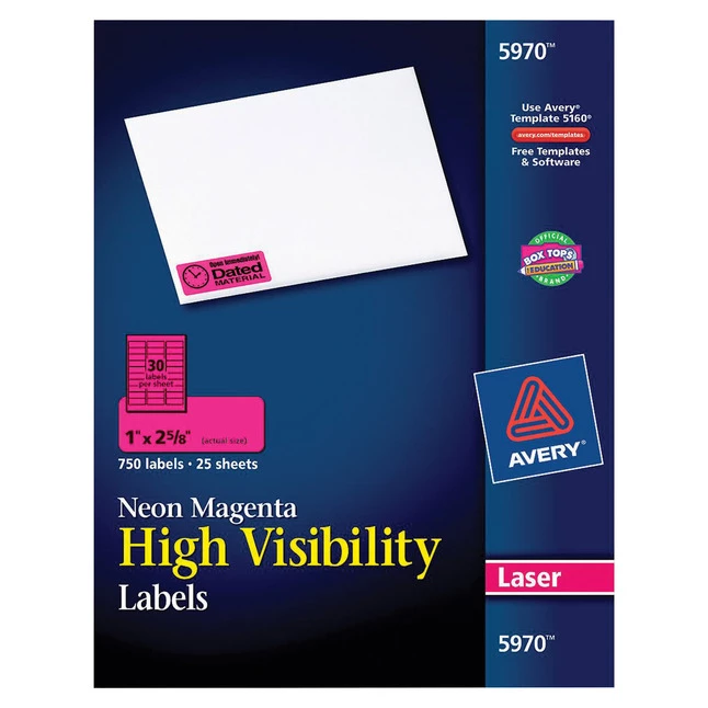Cheapest โ๏ธ Avery Permanent Laser Labels, 1 X 2-5/8 Inches, Neon Magenta, Pack Of 750 ๐ 1 Cheapest โ๏ธ Avery Permanent Laser Labels, 1 X 2-5/8 Inches, Neon Magenta, Pack Of 750 ๐
