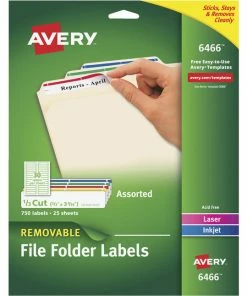 Best deal 🔥 Avery Removable File Folder Labels, 2/3 X 3-7/16 Inches, Assorted Colors, Pack Of 750 🛒