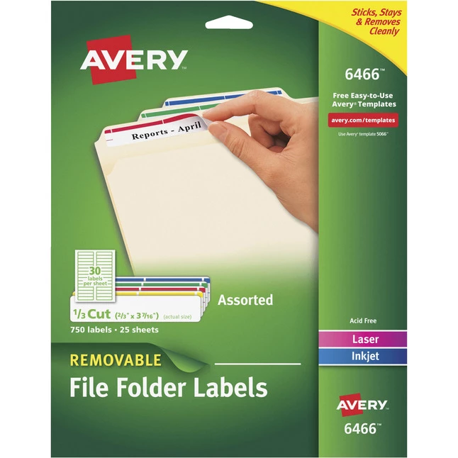 Best deal ๐ฅ Avery Removable File Folder Labels, 2/3 X 3-7/16 Inches, Assorted Colors, Pack Of 750 ๐ 1 Best deal ๐ฅ Avery Removable File Folder Labels, 2/3 X 3-7/16 Inches, Assorted Colors, Pack Of 750 ๐