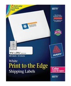 Deals 🔔 Avery Print-to-the-Edge Address Labels, Laser, 1-1/4 X 3-3/4 Inches, Pack Of 300 🔔