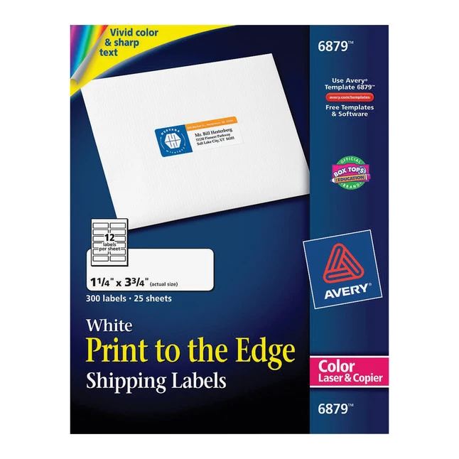 Deals 🔔 Avery Print-to-the-Edge Address Labels, Laser, 1-1/4 X 3-3/4 Inches, Pack Of 300 🔔 1 Deals 🔔 Avery Print-to-the-Edge Address Labels, Laser, 1-1/4 X 3-3/4 Inches, Pack Of 300 🔔