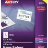 Flash Sale 🎉 Avery Adhesive Name Badges, 2-1/3 X 3-3/8 Inches, White, Pack Of 160 🛒