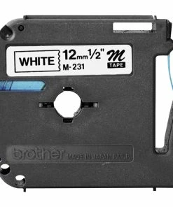 Flash Sale ✨ Brother M Tape Cartridge, 1/2 Inch X 26 Feet, Black On White 🛒