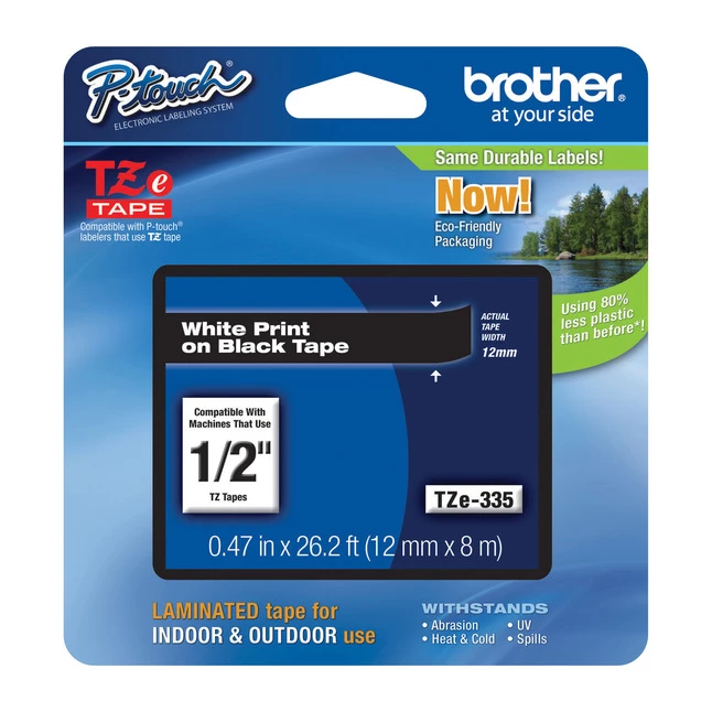 Deals 🤩 Brother P-touch Tze Laminated Tape Cartridge, 1/2 Inch X 26 Feet, White/Black 🎁 2 Deals 🤩 Brother P-touch Tze Laminated Tape Cartridge, 1/2 Inch X 26 Feet, White/Black 🎁 - Image 2