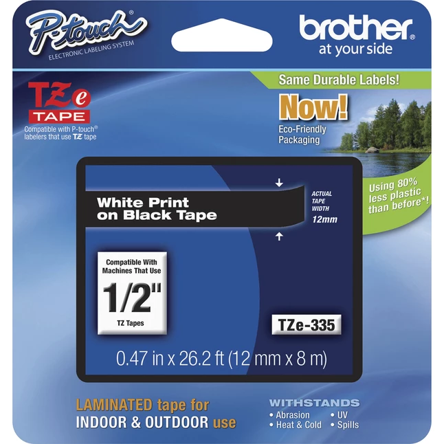 Deals 🤩 Brother P-touch Tze Laminated Tape Cartridge, 1/2 Inch X 26 Feet, White/Black 🎁 1 Deals 🤩 Brother P-touch Tze Laminated Tape Cartridge, 1/2 Inch X 26 Feet, White/Black 🎁