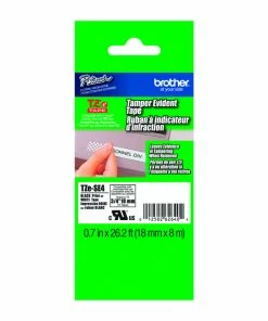 Best Pirce 🔥 Brother TZe Security Label Tape - Tamper Evident, 3/4 Inch X 26 Feet, Black On White 😉