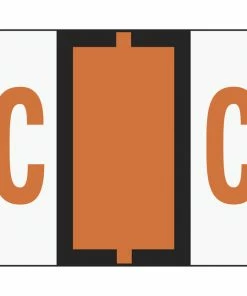 Best reviews of ⭐ Smead BCCR Bar-Style Color Coded Alphabetic Labels, 1-1/4 X 1 Inches, C, Dark Orange, Pack Of 500 😉