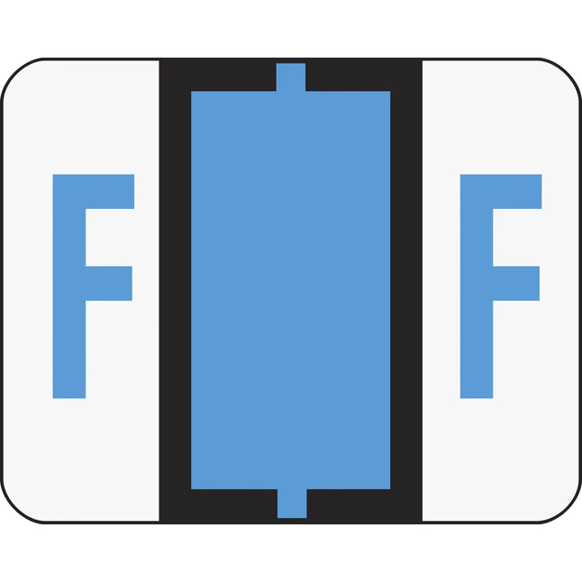 Promo โค๏ธ Smead BCCR Bar-Style Color Coded Alphabetic Labels, 1-1/4 X 1 Inches, F, Blue, Pack Of 500 ๐ 1 Promo โค๏ธ Smead BCCR Bar-Style Color Coded Alphabetic Labels, 1-1/4 X 1 Inches, F, Blue, Pack Of 500 ๐
