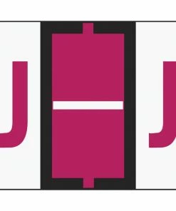 Best Sale โ๏ธ Smead BCCR Bar-Style Color Coded Alphabetic Labels, 1-1/4 X 1 Inches, J, Red, Pack Of 500 ๐คฉ
