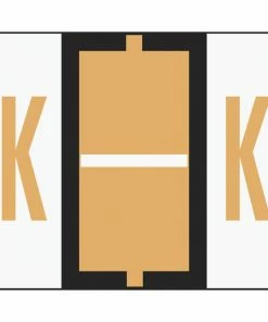 Best Pirce 😉 Smead BCCR Bar-Style Color Coded Alphabetic Labels, 1-1/4 X 1 Inches, K, Light Orange, Pack Of 500 🎉