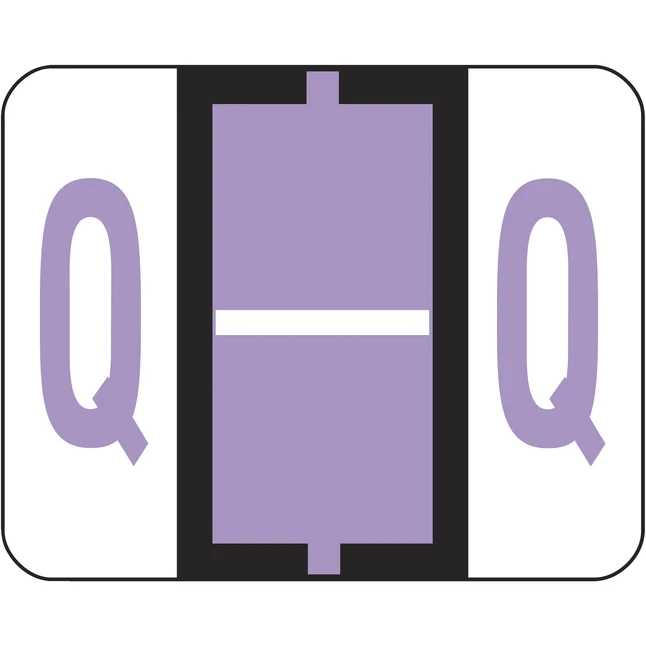 Discount โ๏ธ Smead BCCR Bar-Style Color Coded Alphabetic Labels, 1-1/4 X 1 Inches, Q, Lavender, Pack Of 500 ๐ฅ 2 Discount โ๏ธ Smead BCCR Bar-Style Color Coded Alphabetic Labels, 1-1/4 X 1 Inches, Q, Lavender, Pack Of 500 ๐ฅ - Image 2