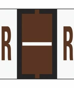 Discount 💯 Smead BCCR Bar-Style Color Coded Alphabetic Labels, 1-1/4 X 1 Inches, R, Brown, Pack Of 500 🌟