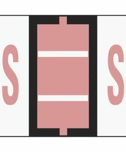 Cheap 💯 Smead BCCR Bar-Style Color Coded Alphabetic Labels, 1-1/4 X 1 Inches, S, Pink, Pack Of 500 👍