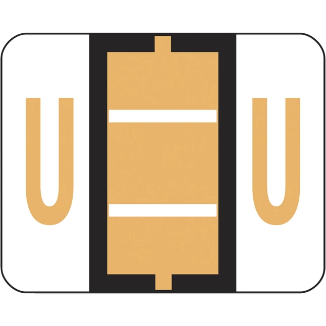 Buy ๐ Smead BCCR Bar-Style Color Coded Alphabetic Labels, 1-1/4 X 1 Inches, U, Light Orange, Pack Of 500 ๐ 2 Buy ๐ Smead BCCR Bar-Style Color Coded Alphabetic Labels, 1-1/4 X 1 Inches, U, Light Orange, Pack Of 500 ๐ - Image 2