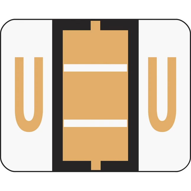 Buy ๐ Smead BCCR Bar-Style Color Coded Alphabetic Labels, 1-1/4 X 1 Inches, U, Light Orange, Pack Of 500 ๐ 1 Buy ๐ Smead BCCR Bar-Style Color Coded Alphabetic Labels, 1-1/4 X 1 Inches, U, Light Orange, Pack Of 500 ๐