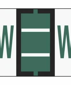 Top 10 🤩 Smead BCCR Bar-Style Color Coded Alphabetic Labels, 1-1/4 X 1 Inches, W, Dark Green, Pack Of 500 ⌛