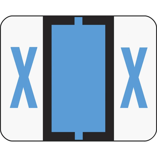 Wholesale โ Smead BCCR Bar-Style Color Coded Alphabetic Labels, 1-1/4 X 1 Inches, X, Blue, Pack Of 500 ๐ 1 Wholesale โ Smead BCCR Bar-Style Color Coded Alphabetic Labels, 1-1/4 X 1 Inches, X, Blue, Pack Of 500 ๐