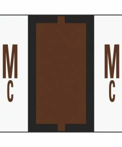 New 😀 Smead BCCR Bar-Style Color Coded Alphabetic Labels, 1-1/4 X 1 Inches, Mc, Brown, Pack Of 500 🤩