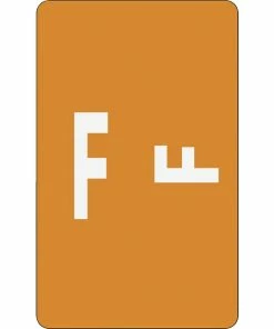Wholesale ⌛ Smead ACCS Color-Coded Alphabetic Labels, 1 X 1-5/8 Inches, F, Orange, Pack Of 100 😀