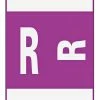 Buy 🔔 Smead ACCS Color-Coded Alphabetic Labels, 1 X 1-5/8 Inches, R, Purple, Pack Of 100 😍