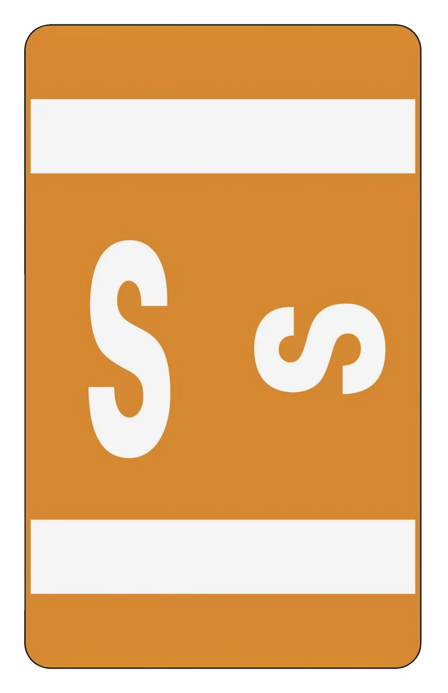 Brand new ๐งจ Smead ACCS Color-Coded Alphabetic Labels, 1 X 1-5/8 Inches, S, Orange, Pack Of 100 โค๏ธ 1 Brand new ๐งจ Smead ACCS Color-Coded Alphabetic Labels, 1 X 1-5/8 Inches, S, Orange, Pack Of 100 โค๏ธ