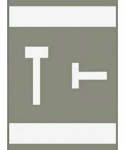 New 👏 Smead ACCS Color-Coded Alphabetic Labels, 1 X 1-5/8 Inches, T, Gray, Pack Of 100 💯