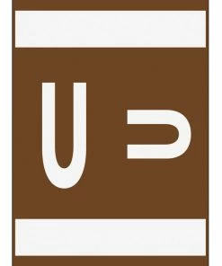 Cheapest 👏 Smead ACCS Color-Coded Alphabetic Labels, 1 X 1-5/8 Inches, U, Dark Brown, Pack Of 100 💯