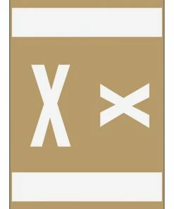 Coupon ⭐ Smead ACCS Color-Coded Alphabetic Labels, 1 X 1-5/8 Inches, X, Light Brown, Pack Of 100 ⭐