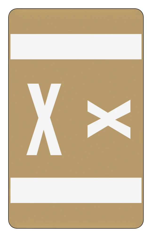 Coupon ⭐ Smead ACCS Color-Coded Alphabetic Labels, 1 X 1-5/8 Inches, X, Light Brown, Pack Of 100 ⭐ 1 Coupon ⭐ Smead ACCS Color-Coded Alphabetic Labels, 1 X 1-5/8 Inches, X, Light Brown, Pack Of 100 ⭐