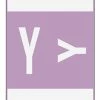 Buy 🌟 Smead ACCS Color-Coded Alphabetic Labels, 1 X 1-5/8 Inches, Y, Lavender, Pack Of 100 ❤️