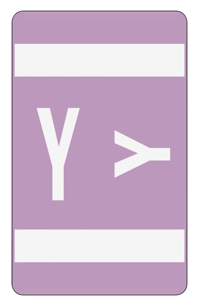 Buy ๐ Smead ACCS Color-Coded Alphabetic Labels, 1 X 1-5/8 Inches, Y, Lavender, Pack Of 100 โค๏ธ 1 Buy ๐ Smead ACCS Color-Coded Alphabetic Labels, 1 X 1-5/8 Inches, Y, Lavender, Pack Of 100 โค๏ธ