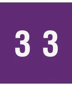 Flash Sale 🎉 Smead DCC Color-Coded Numeric Label, 1-1/2 X 1-1/2 Inches, 3, Purple, Pack Of 250 ⌛