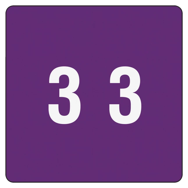 Flash Sale ๐ Smead DCC Color-Coded Numeric Label, 1-1/2 X 1-1/2 Inches, 3, Purple, Pack Of 250 โ 1 Flash Sale ๐ Smead DCC Color-Coded Numeric Label, 1-1/2 X 1-1/2 Inches, 3, Purple, Pack Of 250 โ
