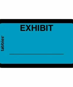 Outlet 🥰 Tabbies Legal Exhibit Label, 1-5/8 X 1 Inches, Blue, Pack Of 252 🔥
